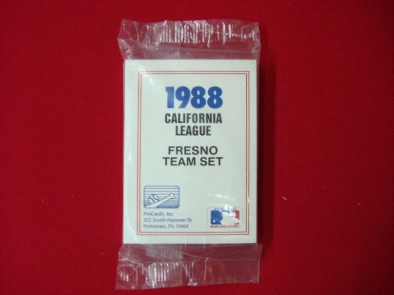 1988 Fresno Suns ProCards Minor League Baseball Card Set