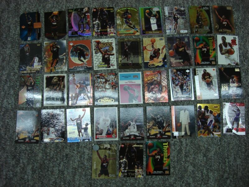 Tim Thomas Basketball Card Lot - 37 Cards