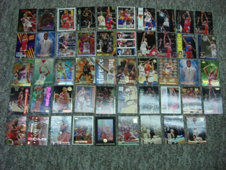 Collection of 45 Clarence Weatherspoon basketball cards, including inserts, premiums, and his rookie card.