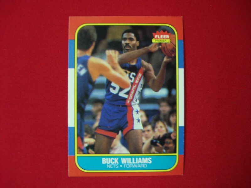 1986-87 Fleer Buck Williams #123 New Jersey Nets Basketball Card
