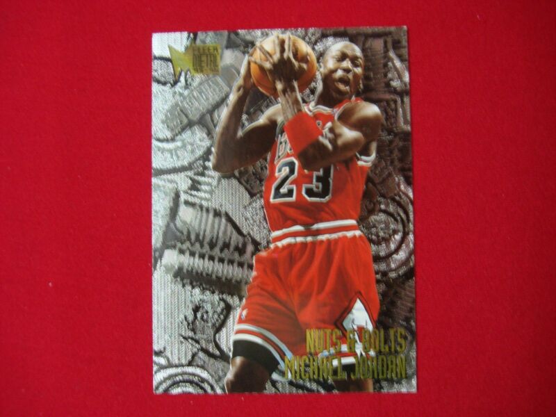 Michael Jordan 1995-96 Fleer Metal - Nuts & Bolts Basketball Card (#212) - Graded & Protected