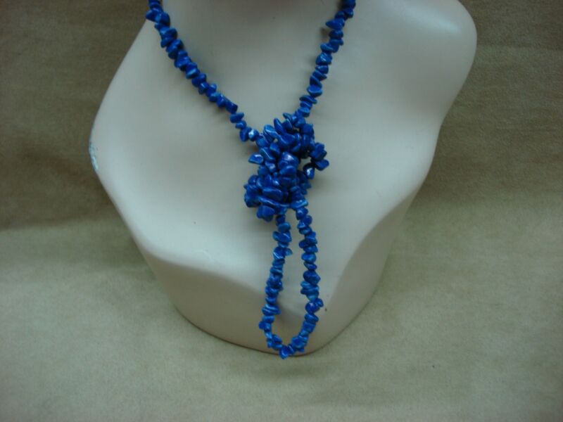 Vintage Genuine Lapis Chunk Necklace