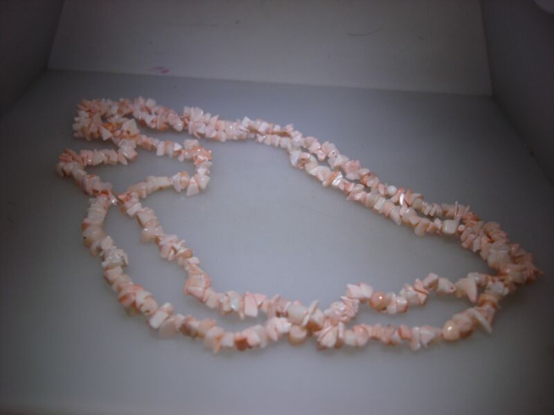Vintage genuine branch coral necklace, 34 inches