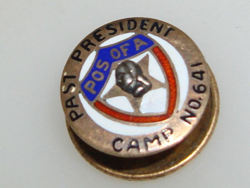 Vintage Patriotic Order Sons of America George Washington Lapel Pin - Camp 641