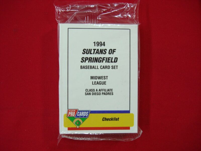 1994 Fleer / ProCards Sultans of Springfield Minor League Team Set