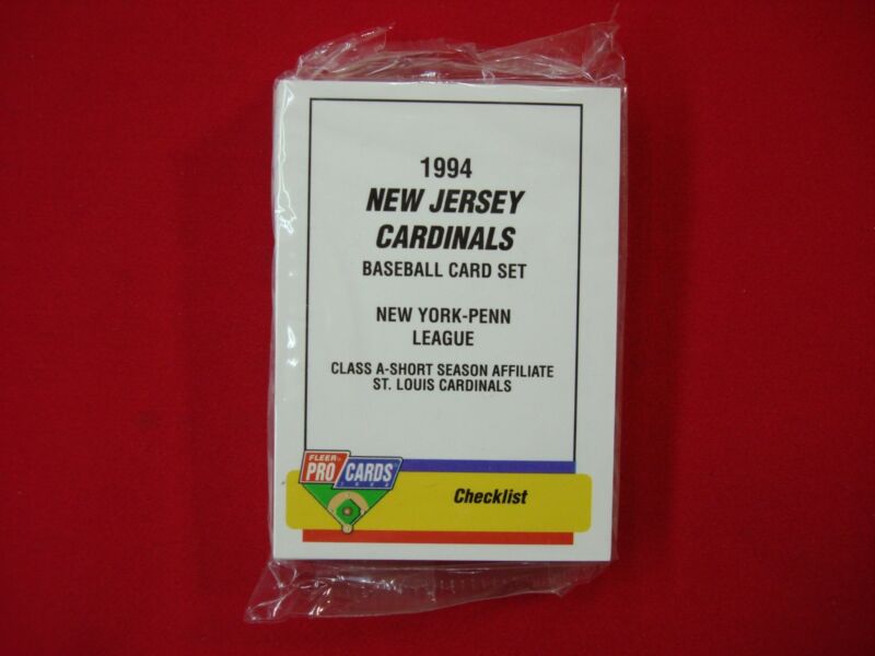 1994 Fleer Procards New Jersey Cardinals MiLB Team Set featuring Billy Wagner