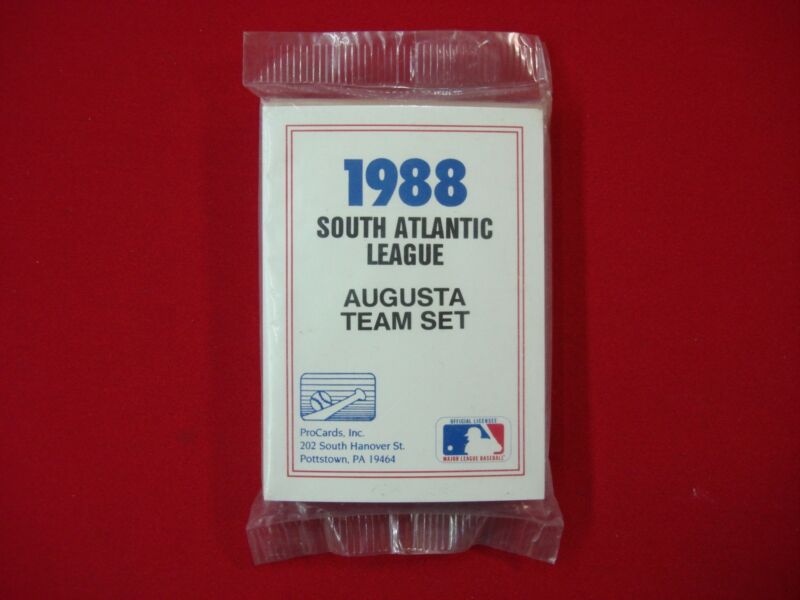 Factory sealed 1988 Augusta Pirates ProCards MiLB baseball set