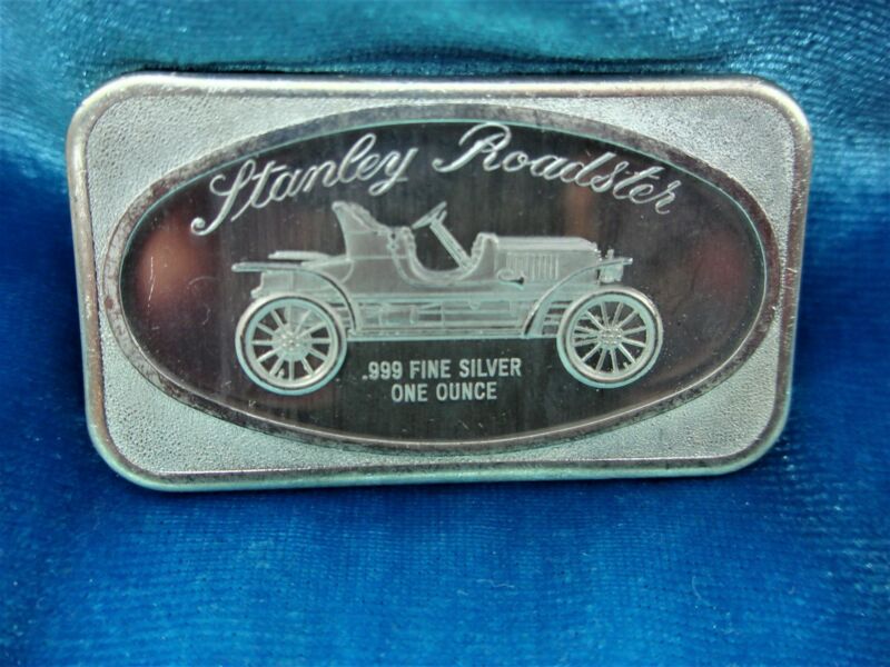 1 oz .999 Fine Silver Stanley Roadster Collectible Bar