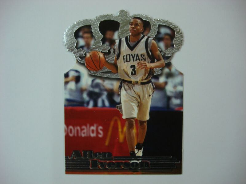 Allen Iverson Rookie Card, 1996-97 Pacific Crown Collection Platinum #PC-4 RC - Georgetown Hoyas
