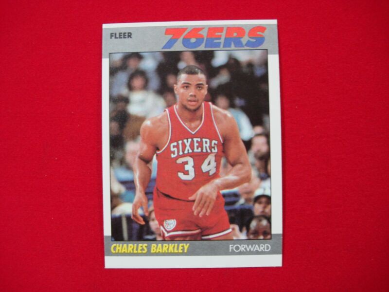 Charles Barkley 1987-88 Fleer Rookie Card #9 Philadelphia 76ers - PSA Graded