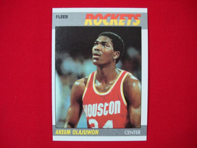 Hakeem Olajuwon 1987-88 Fleer #80 Basketball Card