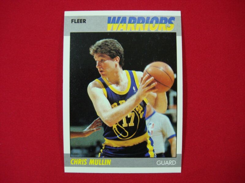 1987-88 Fleer Chris Mullin #77 Golden State Warriors Basketball Card