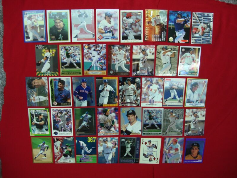Vintage Jose Canseco Baseball Card Lot