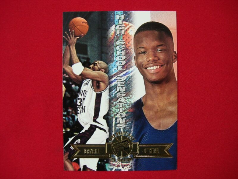 Kobe Bryant and Jermaine O'Neal Press Pass High School Sensations Gold Card #44