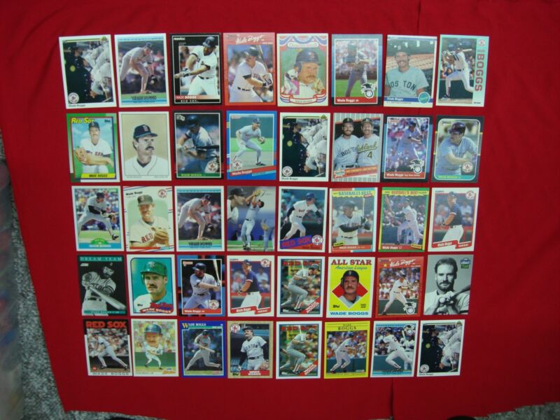 Wade Boggs Baseball Card Lot - Red Sox, Yankees, Premiums, Diamond Kings