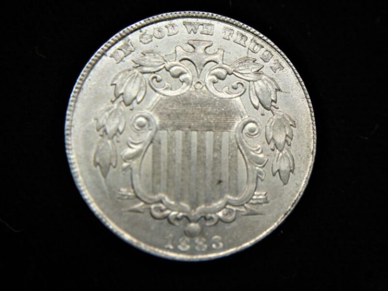 1883 U.S. Shield Nickel - Natural Finish, Excellent Condition