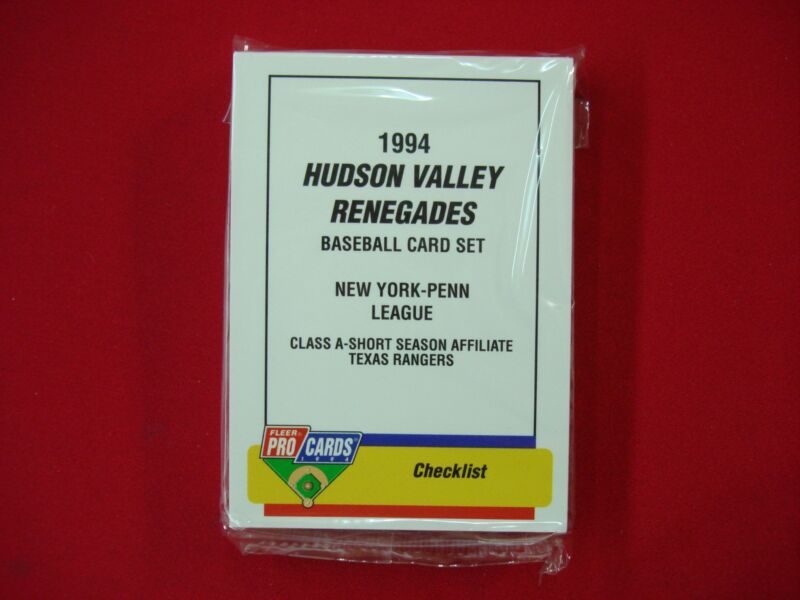 1994 Fleer Procards Hudson Valley Renegades Team Set featuring Kevin Brown