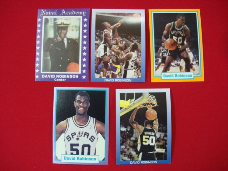David Robinson Broder Type Basketball Card Lot (5 Cards) - San Antonio Spurs