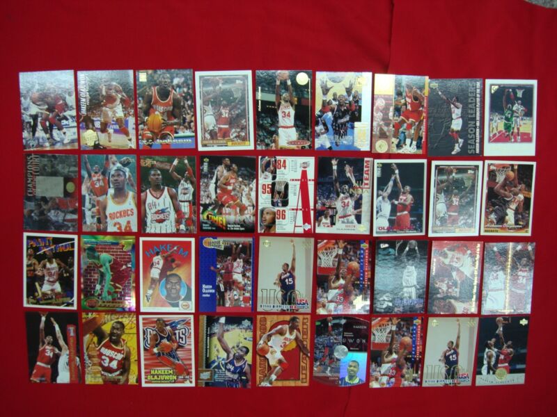 Hakeem Olajuwon Basketball Card Lot