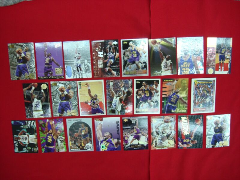 Karl Malone Utah Jazz basketball card lot