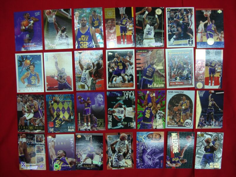 Karl Malone Utah Jazz Basketball Card Lot