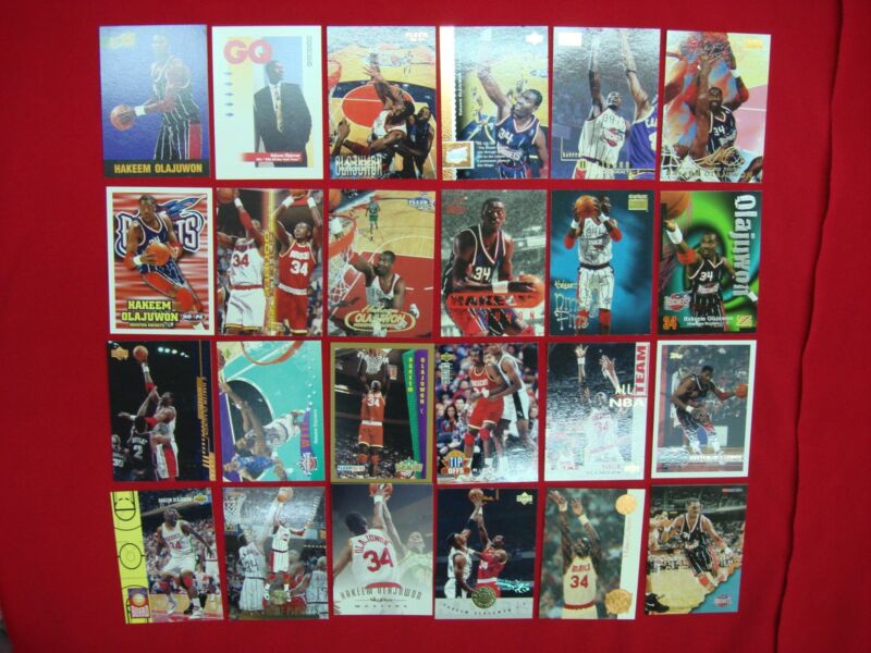 Hakeem Olajuwon Basketball Card Lot (24 Cards)