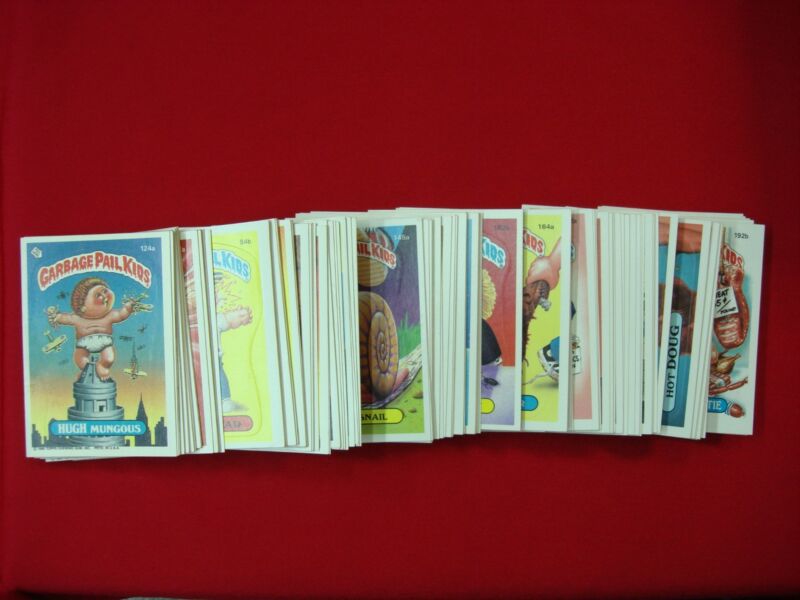 1986 Garbage Pail Kids Original Series 3-5 Card Lot (128 cards + duplicates)