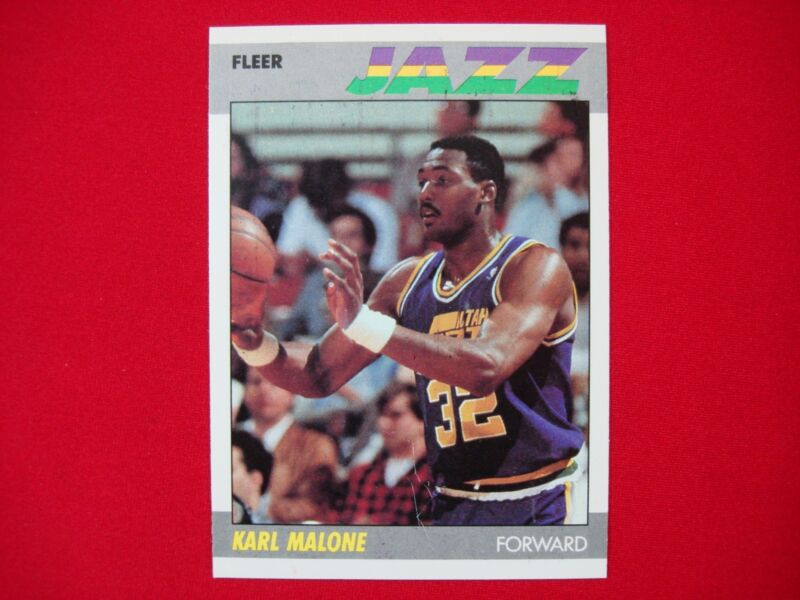 1987-88 Fleer Karl Malone (#68) Utah Jazz Basketball Card - PSA Graded