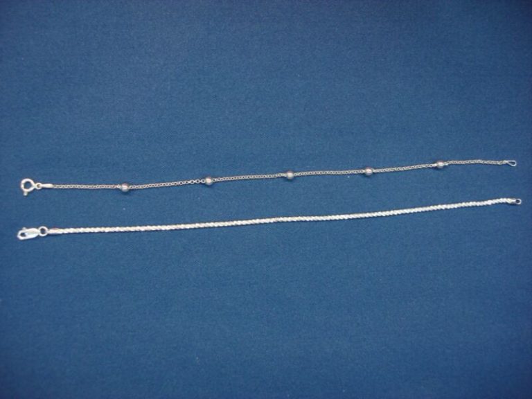 Pair of Sterling Silver Bracelets or Anklets