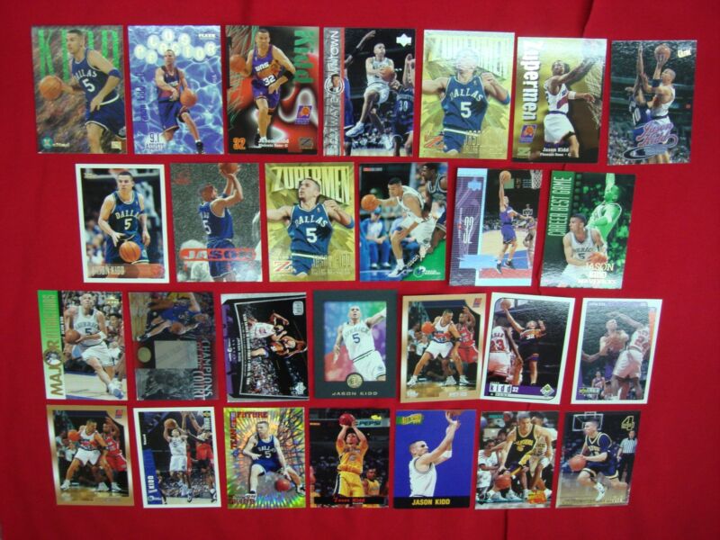 Jason Kidd basketball card lot of 27 cards