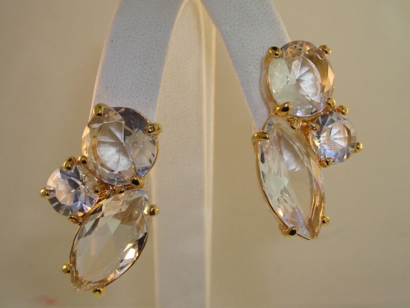 Kate Spade New York Large Crystal Cluster Stud Earrings