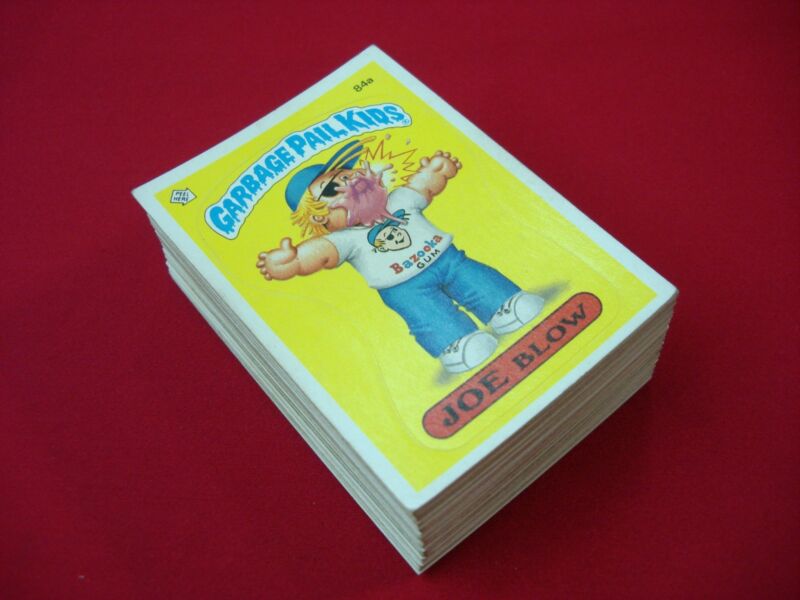 Complete set of 1986 Topps Garbage Pail Kids Series 3 (a & b) in a hinged box.