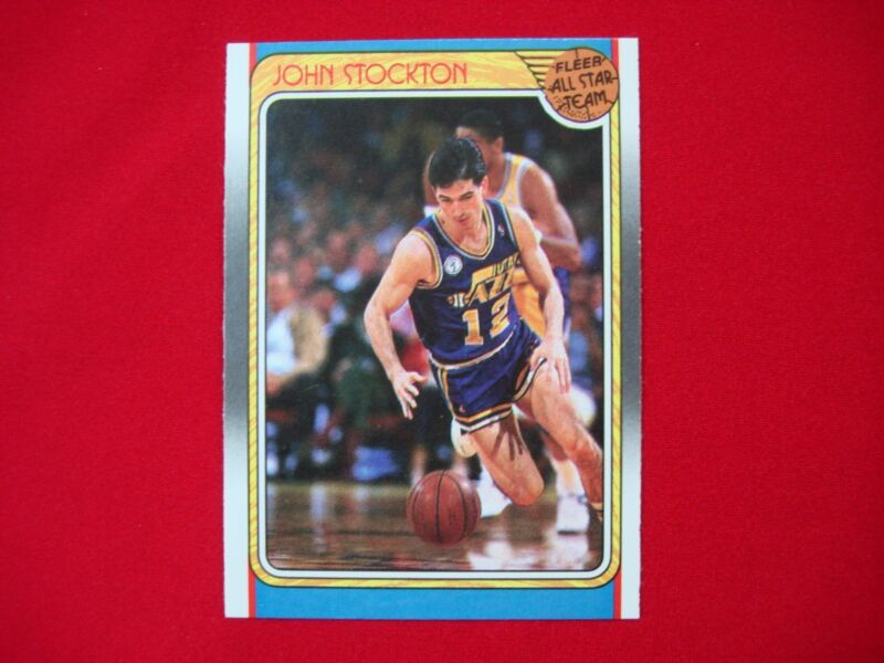 John Stockton 1988-89 Fleer Rookie Card (#127) - Utah Jazz