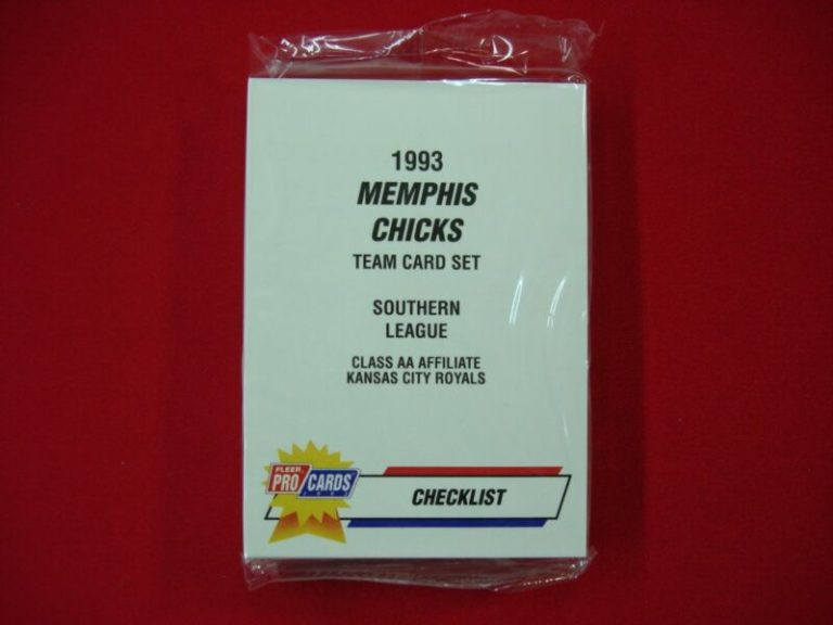 1993 Fleer ProCards Memphis Chicks Team Set - Factory Sealed Minor League Baseball