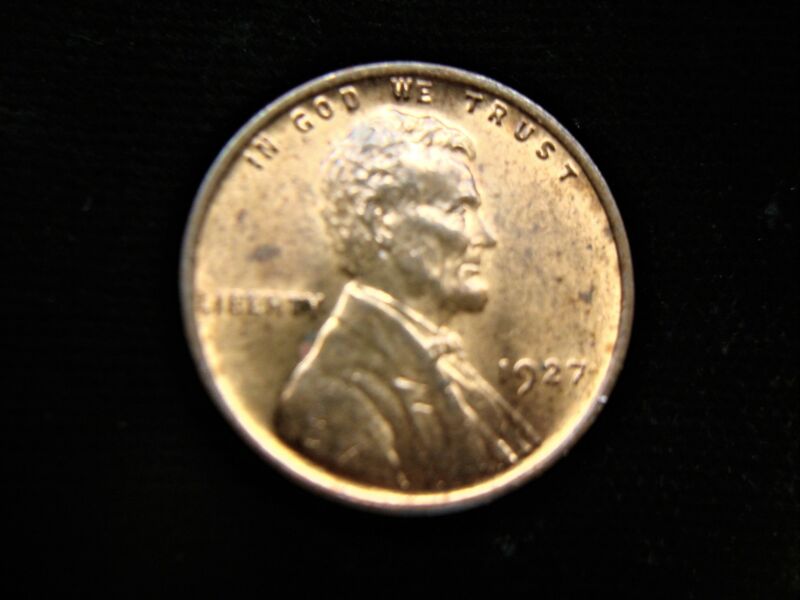 1927 Lincoln Wheat Cent with original red patina