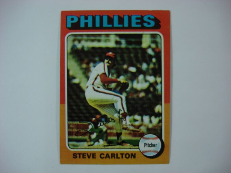 1975 Topps Steve Carlton #185 Philadelphia Phillies Baseball Card - PSA Graded