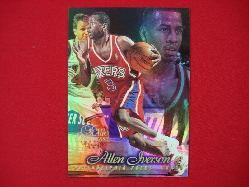 1996-97 Flair Showcase Allen Iverson Rookie Card #3 RC - Philadelphia 76ers