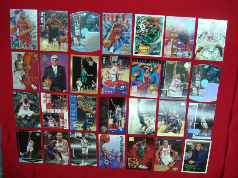 Grant Hill Basketball Card Lot - Detroit Pistons