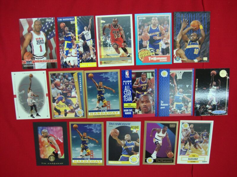 Tim Hardaway Basketball Card Lot (16 Cards)