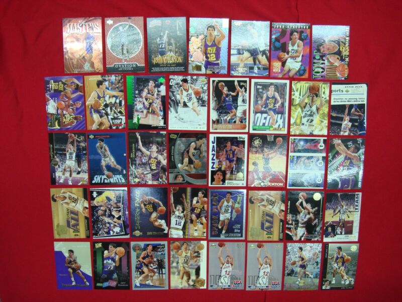 John Stockton Basketball Card Lot