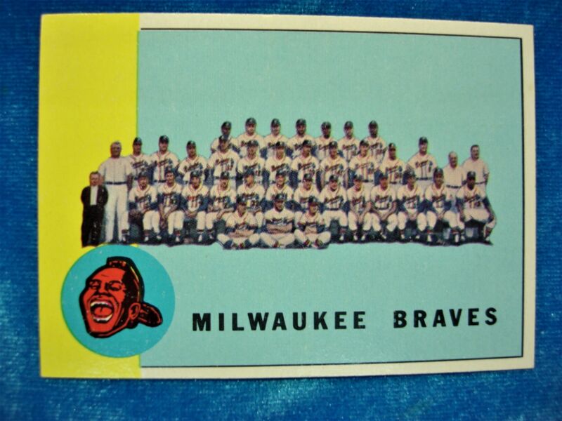 1963 Topps Baseball Card - Milwaukee Braves Team #503