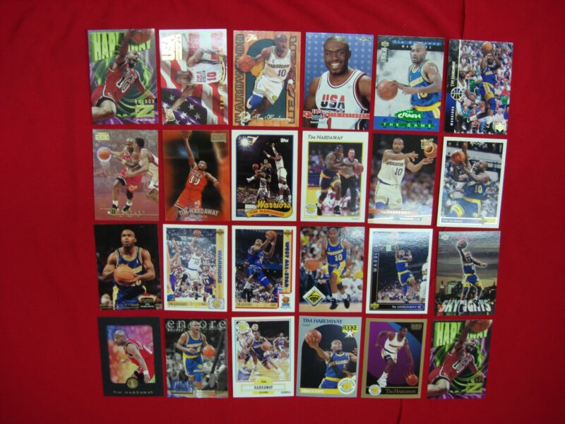 Tim Hardaway rookie and premium basketball card lot