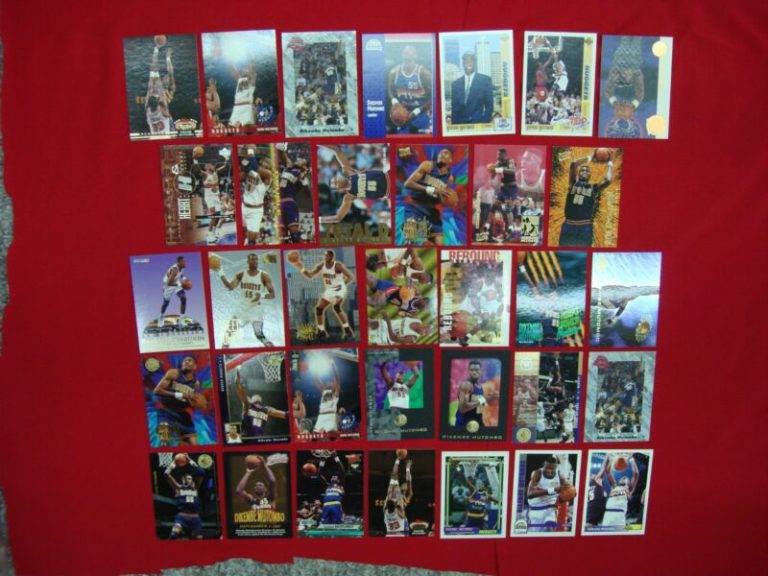 Dikembe Mutombo basketball card lot of 34 cards
