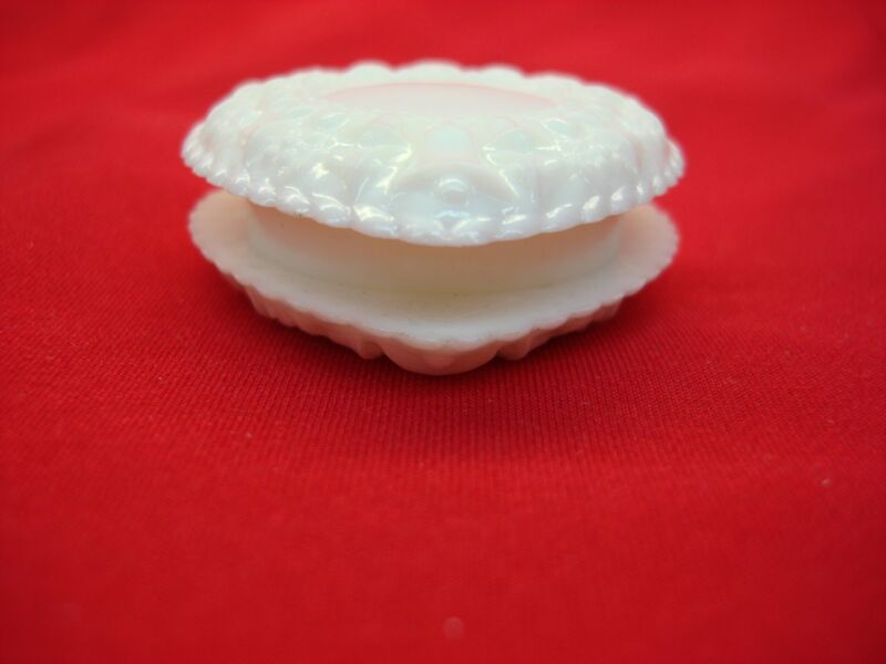 Vintage celluloid heart-shaped wedding band box with lift-off top