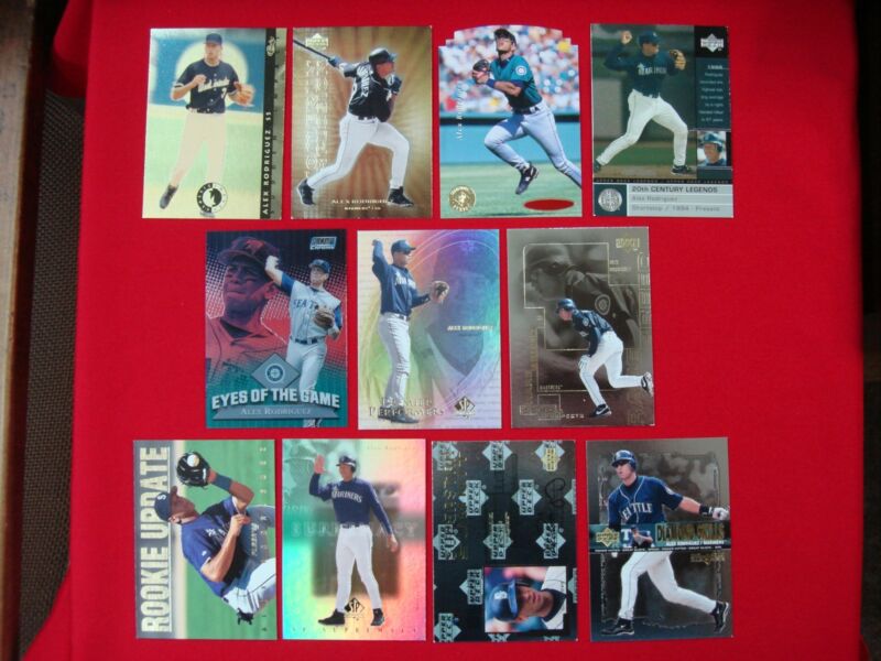 Alex Rodriguez Seattle Mariners Baseball Card Lot