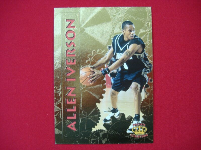 Allen Iverson Rookie Card 1996-97 Pacific Power Etched Gold Foil (#PP-20) RC