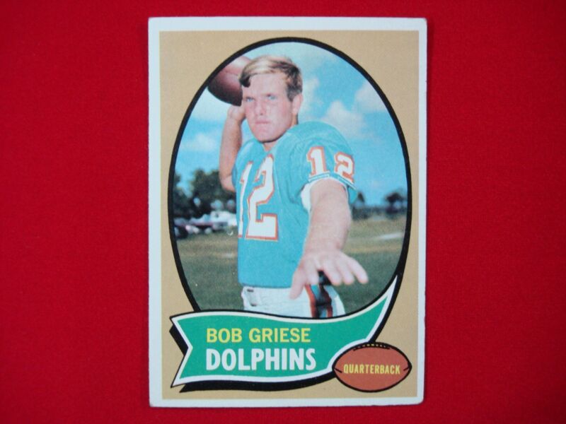 1970 Topps Bob Griese #10 Miami Dolphins Football Card