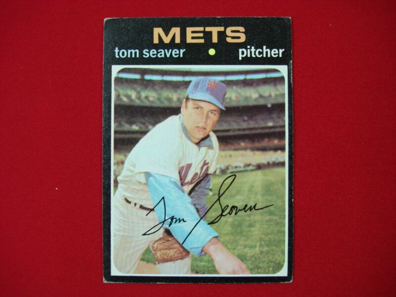 Vintage 1971 Topps Tom Seaver #160 New York Mets Baseball Card