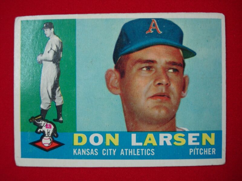 1960 Topps Don Larsen #353 Kansas City Athletics Baseball Card - Graded & Protected