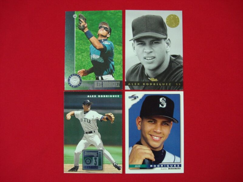 Alex Rodriguez baseball card lot including his 1993 rookie card